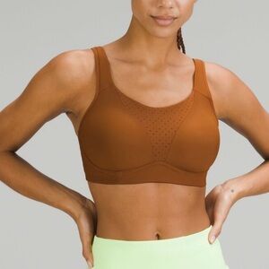 Lululemon Athletica Run Times Bra High Support 32DD Roasted Brown